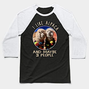 Alpaca Admiration Stylish Tee Celebrating the Charm of Andean Alpacas Baseball T-Shirt